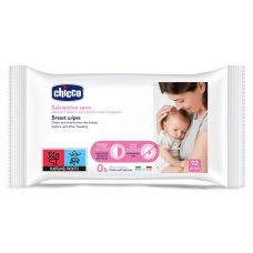 Серветки для грудей очищуючі Chicco, 72 шт.